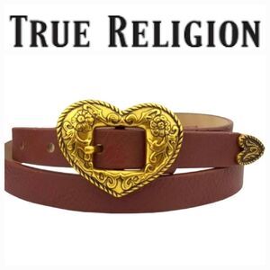 True Religion Heart Buckle Belt